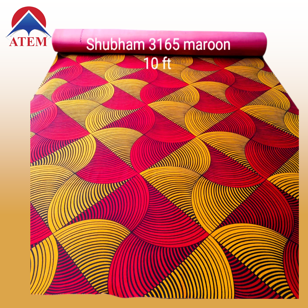 Shubham 3165 Maroon 10 feet