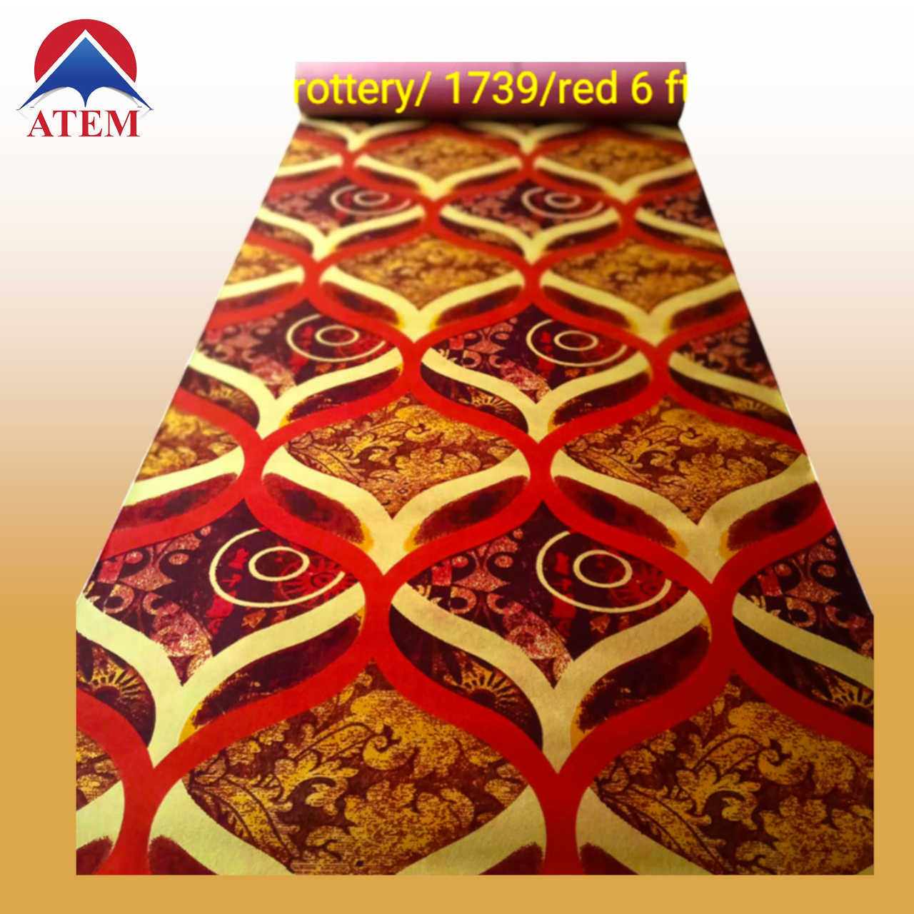 Shubham 1739 Red 6 feet