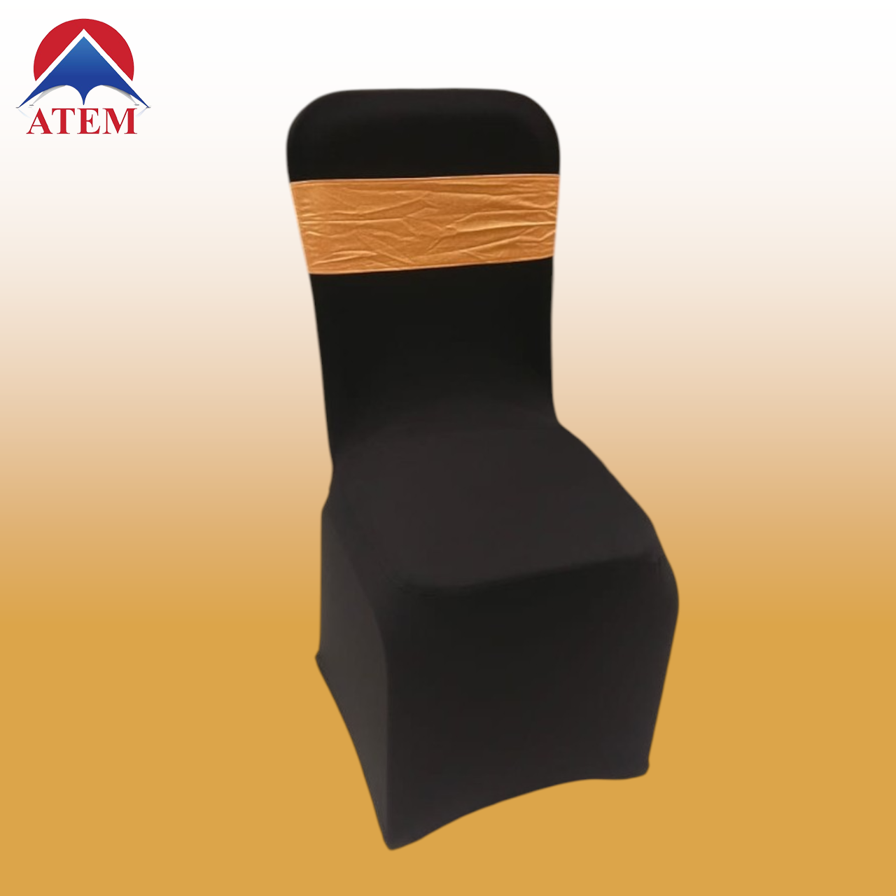 Stretchable Cloth Chair Cover - 3 Black