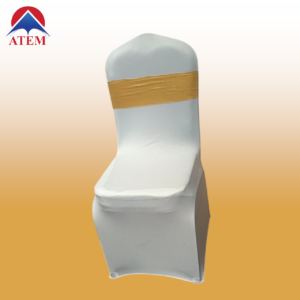 Stretchable Cloth Chair Cover - 4 White
