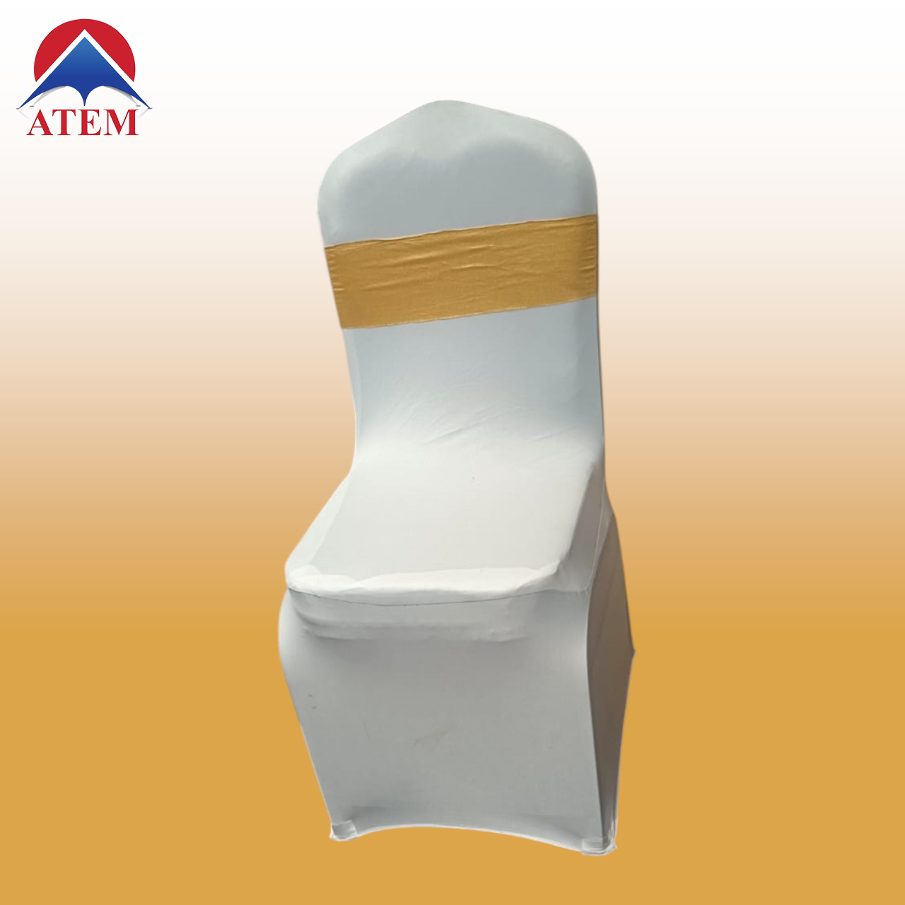 Stretchable Cloth Chair Cover - 4 White