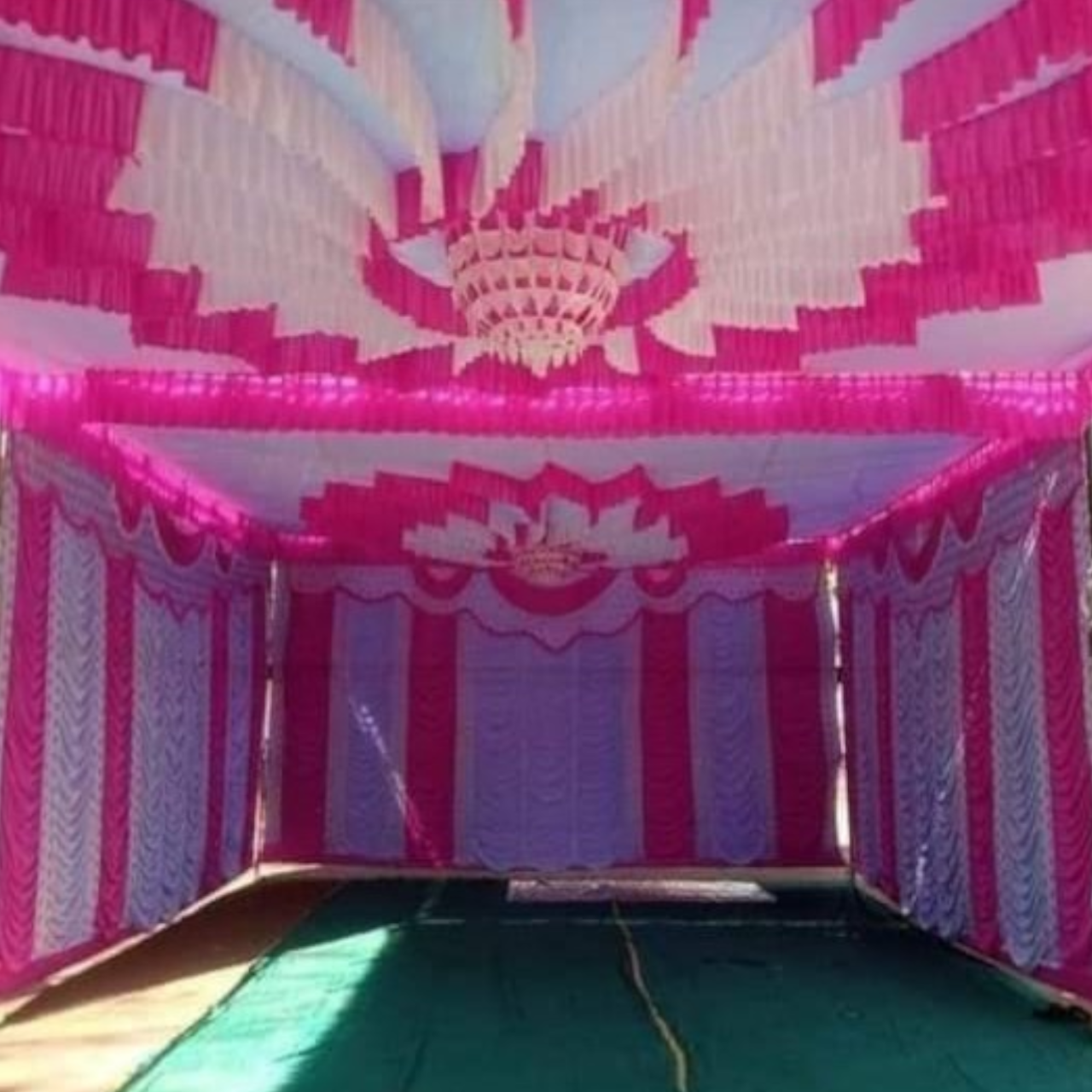 Double Jhumar Ceiling 12x18