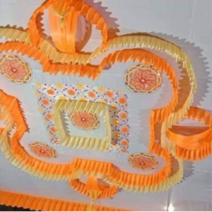 Double Jhumar Ceiling Heavy 15x15