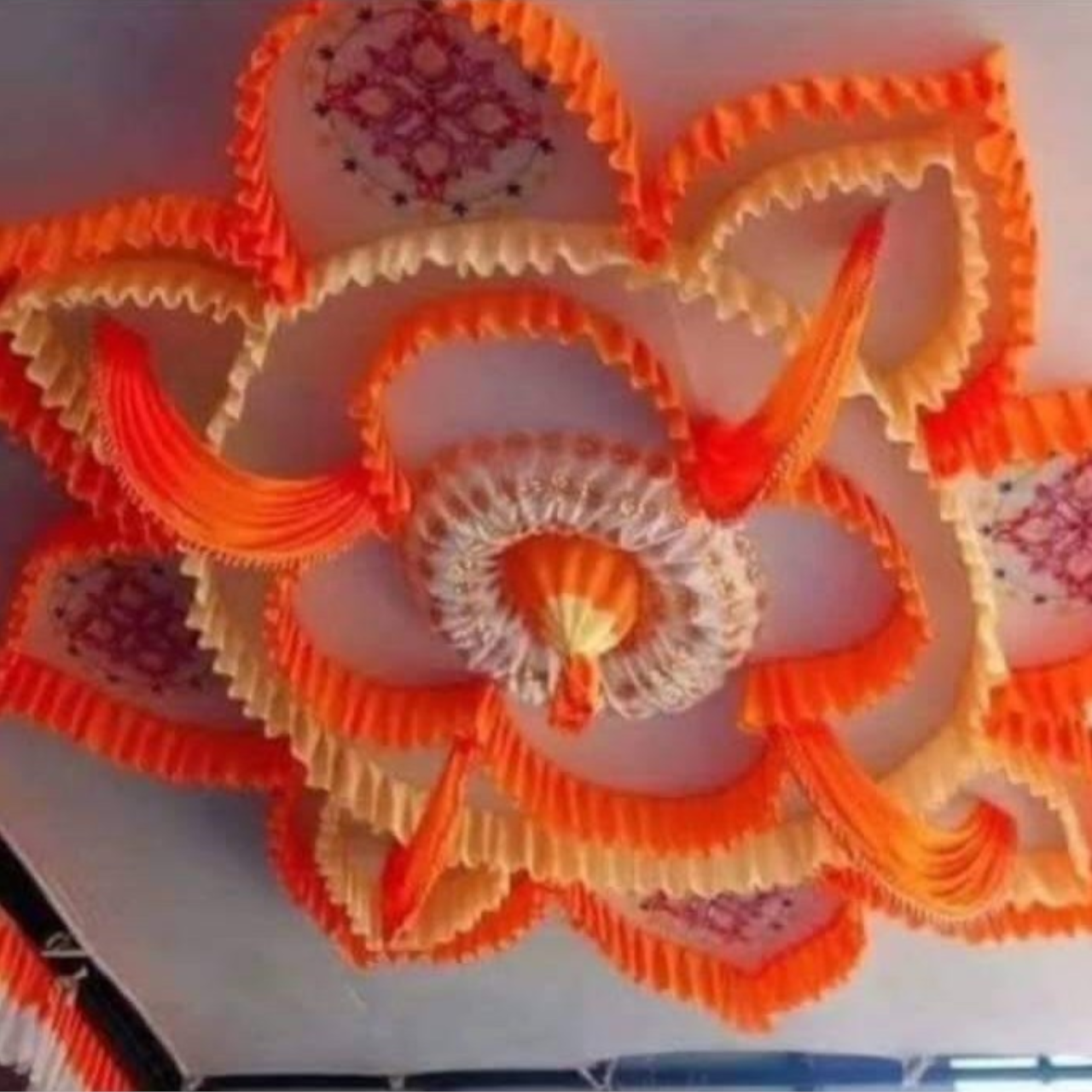 Double Jhumar Ceiling 12x18