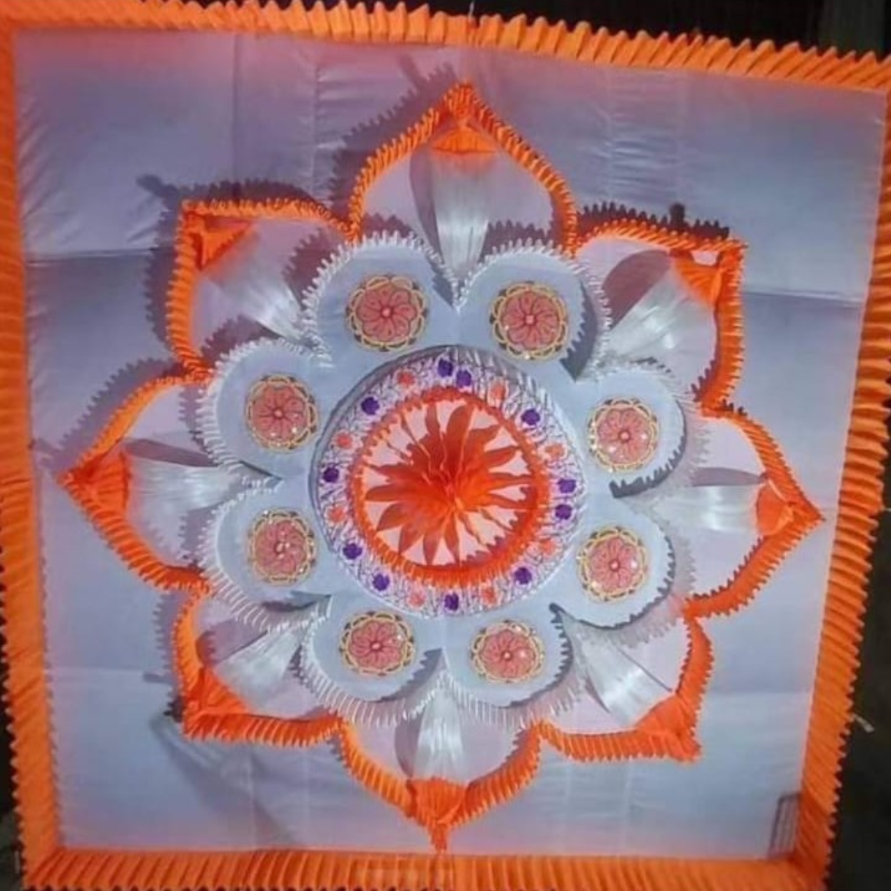 Double Jhumar Ceiling 10x18