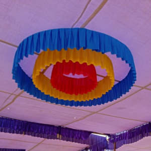 Double Jhumar Ceiling 10x18