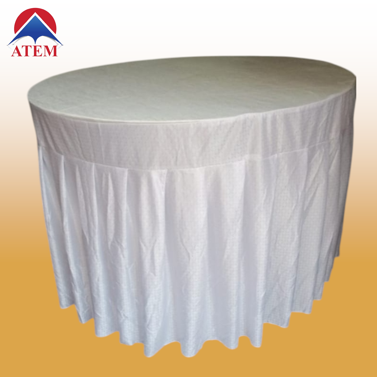 Round Table 4 x 4 ft Plain Cover - 2