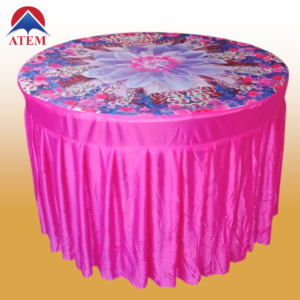 Round Table 4 x 4 ft Print Cover -3